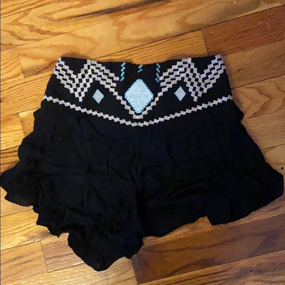 Patterned Flowy Shorts - image 1